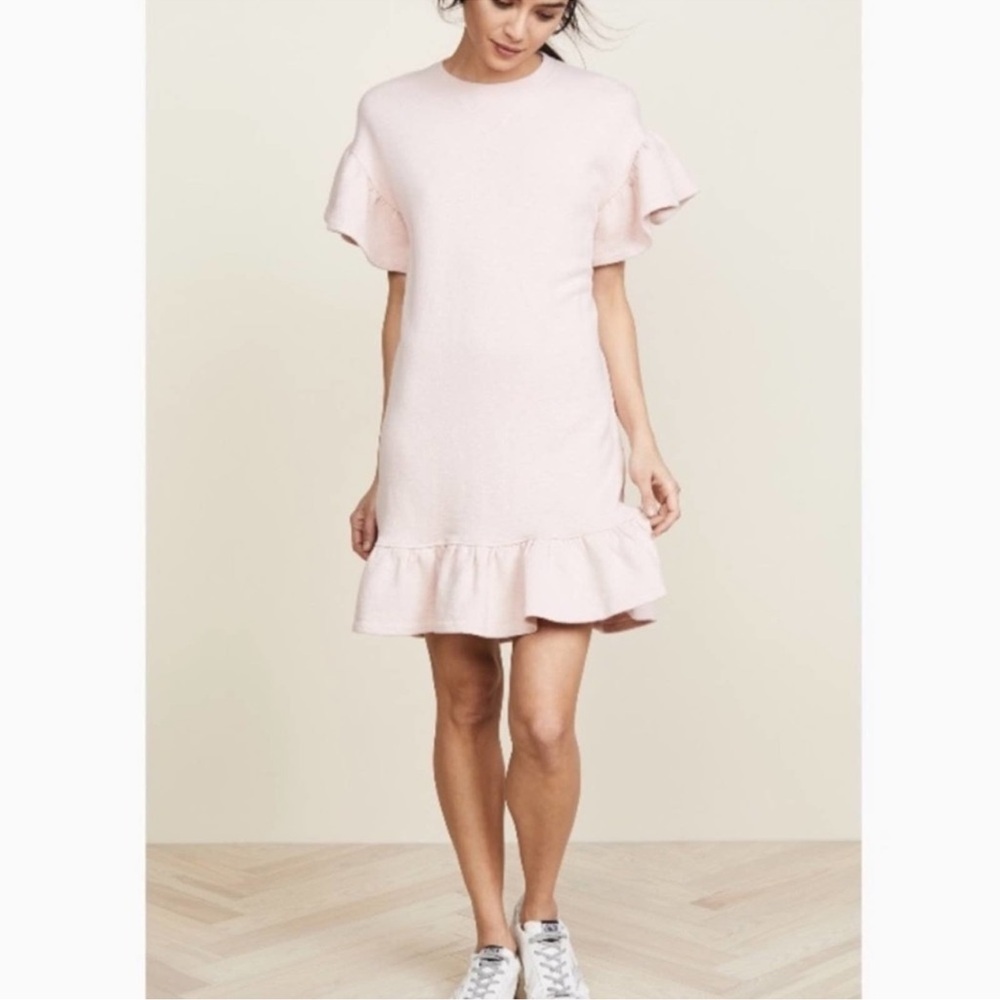 Ulla Johnson Pink Ruffle Sleeve Dress